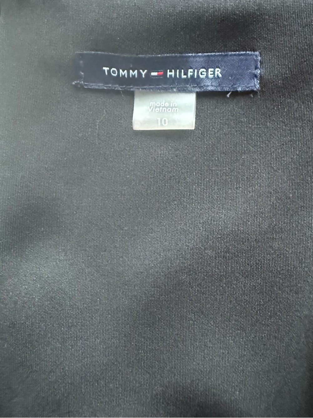 Tommy Hilfiger Black Mini Dress with Blush Pink Trim - Picture 4 of 5